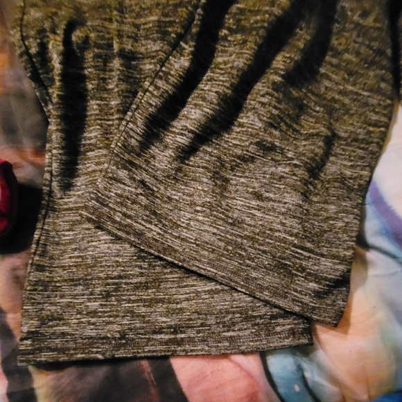 Talbot's Sleeveless Cropped Jumpsuit Marled Black Self-tie Pockets - Picture 7 of 8